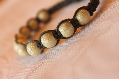 Náramek makramé/shamballa — foto 6