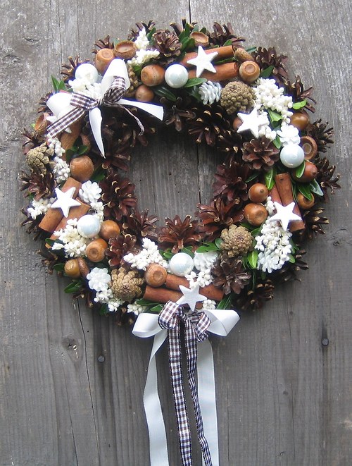 Adventní věnec na dveře 6 — foto 2