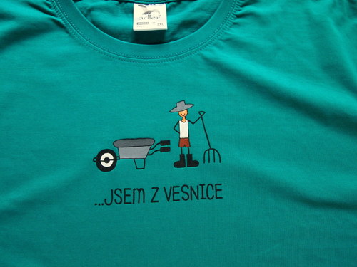 Tričko XXL" Jsem z vesnice " — foto 2
