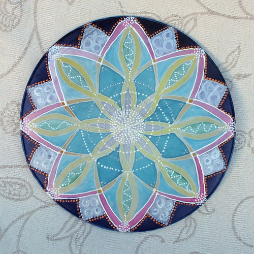 Hedvábná mandalka 25 cm No8 — foto 2
