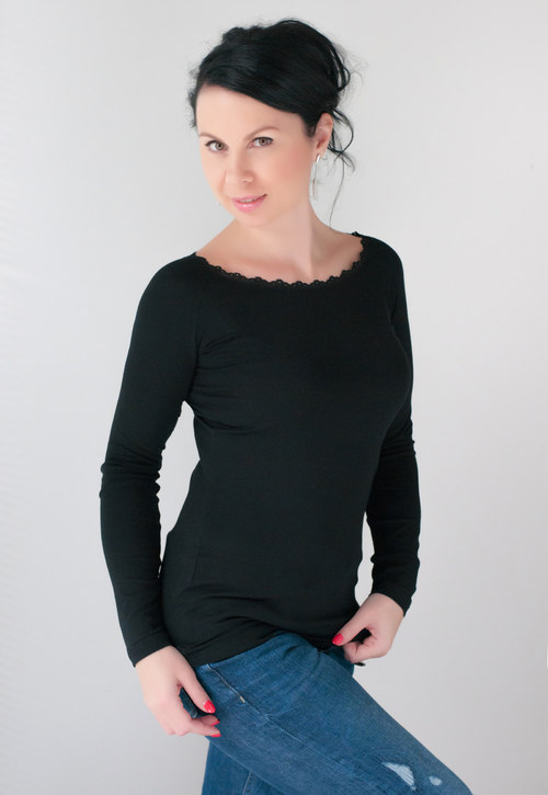 Dámské tričko černé — foto 3