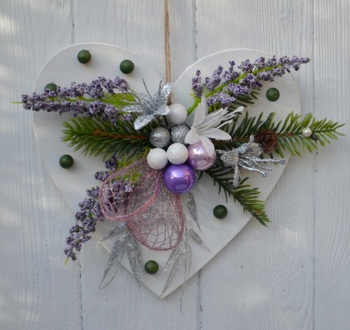 Větší vánoční závěsné srdce Violese — foto 2