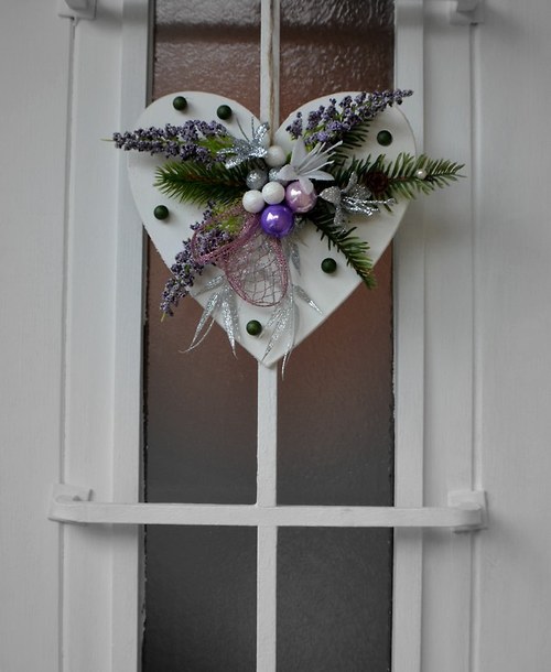 Větší vánoční závěsné srdce Violese — foto 3