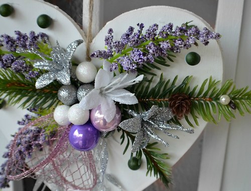 Větší vánoční závěsné srdce Violese — foto 5