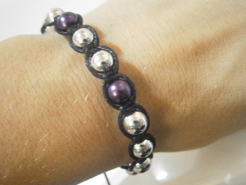 Macramé náramek (shamballa) — foto 2