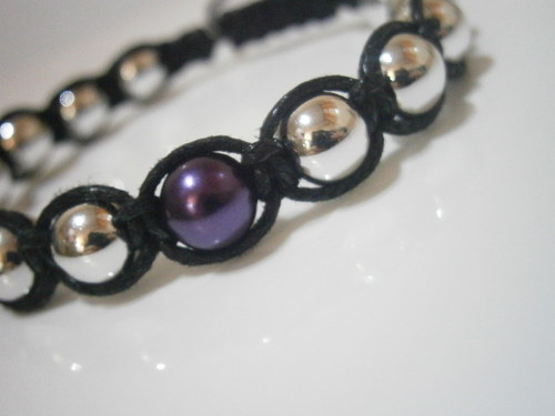 Macramé náramek (shamballa) — foto 4