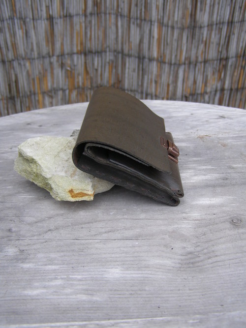 Malá peněženka khaki s modrou — foto 2