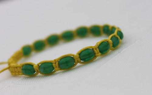 Náramek macramé/shamballa — foto 4