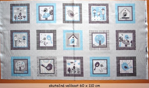 Tweet together modrošedý panel - sleva z 240,- Kč — foto 2