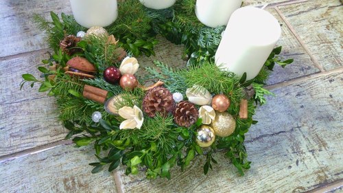 Vánoční, adventní věnec — foto 2