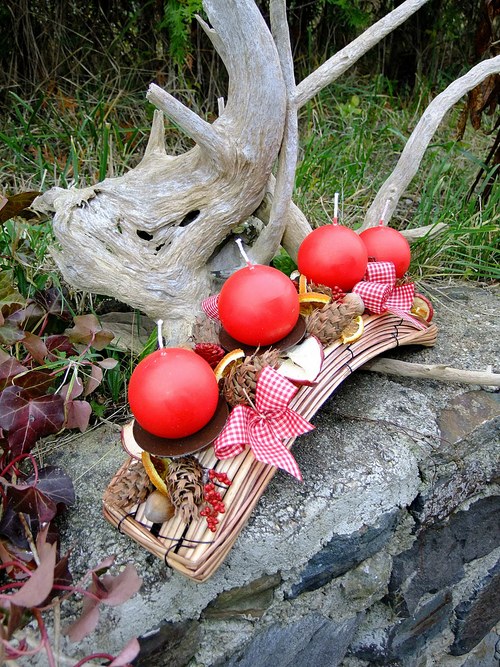 Adventní oblouk - Červené kouličky — foto 2