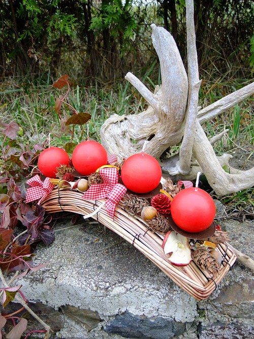 Adventní oblouk - Červené kouličky — foto 3