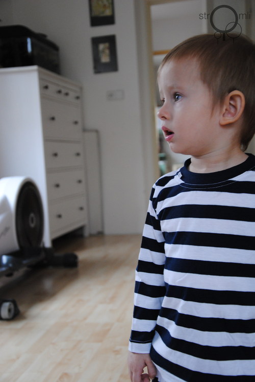 Námořnické modré ŠP,modrý lem 3-6 M — foto 4
