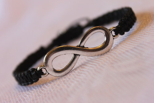 Infinity.. Náramek makramé/shamballa — foto 6