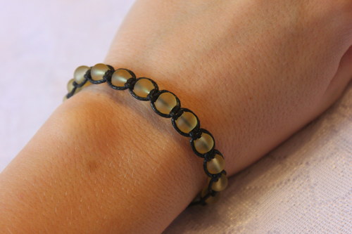 Náramek makramé/shamballa — foto 4