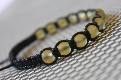 Náramek makramé/shamballa — foto 6
