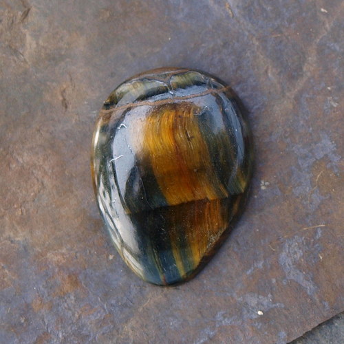 Tygří oko multicolor , kabošon č.1663 — foto 3
