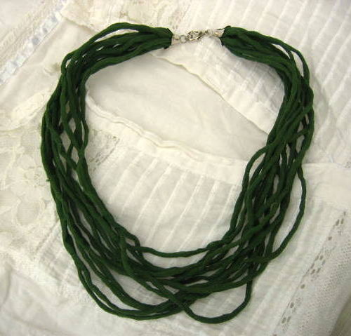 Hedvábí - Chiffon - Zelená — foto 3