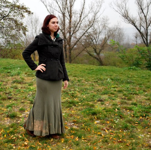 Teplá khaki s batikou - XXL — foto 2
