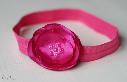 Čelenka pro malou slečnu - fuchsiová — foto 2