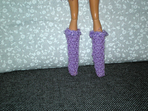 Fialové šaty pro barbie — foto 5