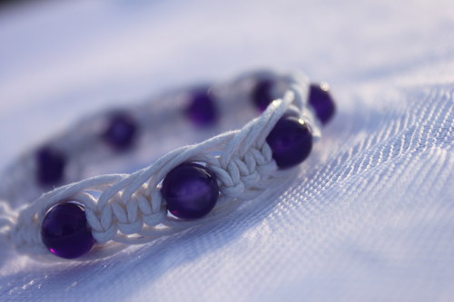 Náramek macramé/shamballa — foto 4