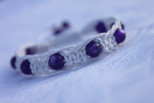 Náramek macramé/shamballa — foto 5