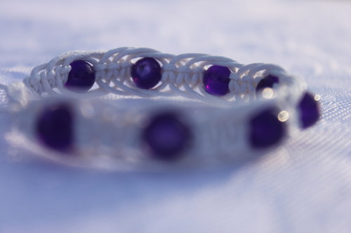 Náramek macramé/shamballa — foto 6