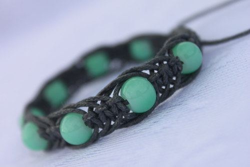 Náramek macramé/shamballa — foto 3