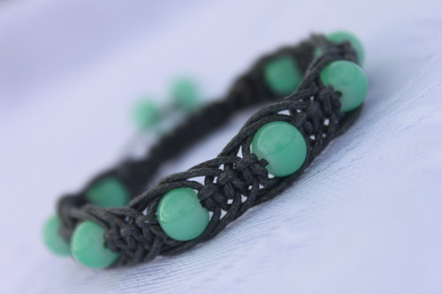Náramek macramé/shamballa — foto 5