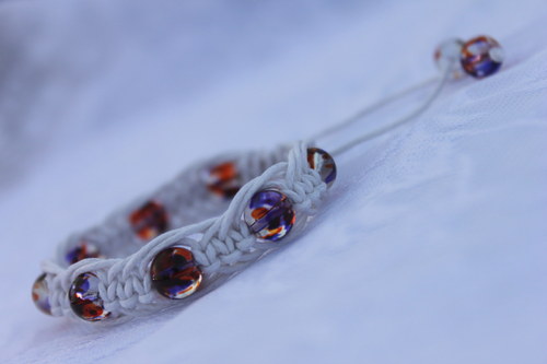 Náramek makramé/shamballa — foto 4