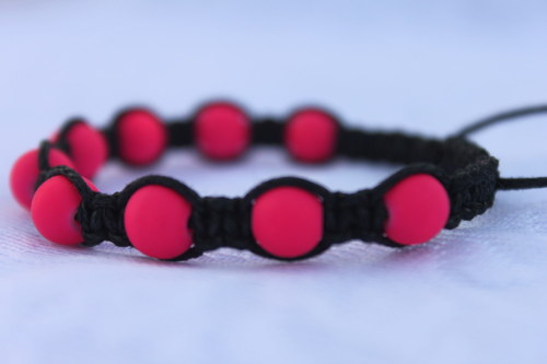 Náramek makramé/shamballa — foto 6