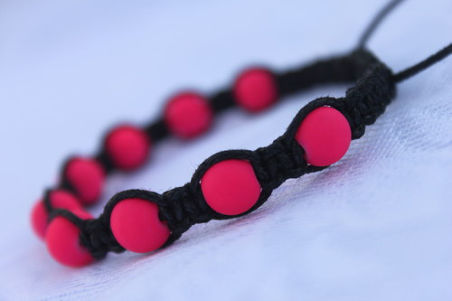 Náramek makramé/shamballa — foto 4