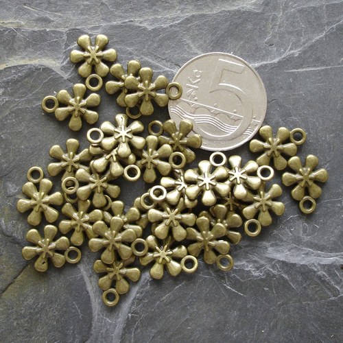 Kytičky cca11x13mm - 4 ks - SBO — foto 2