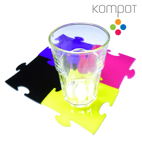 Podtácky puzzle 4 ks :: více barev — foto 2