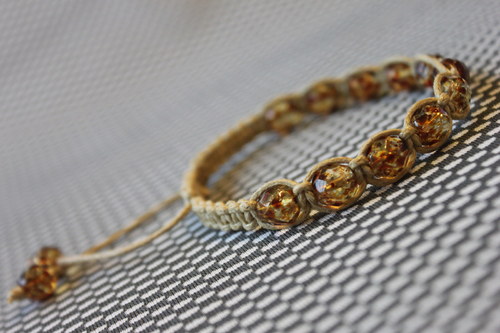 Náramek shamballa/macramé — foto 6