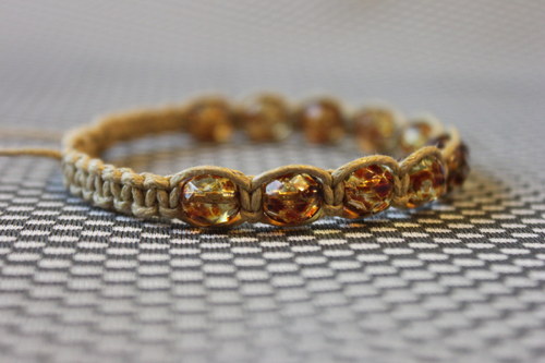Náramek shamballa/macramé — foto 2