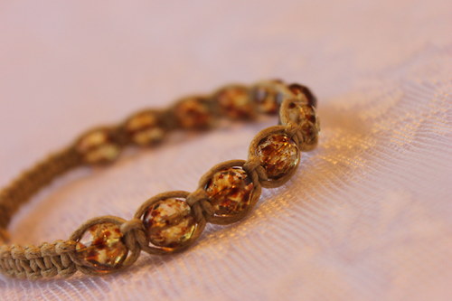 Náramek shamballa/macramé — foto 5