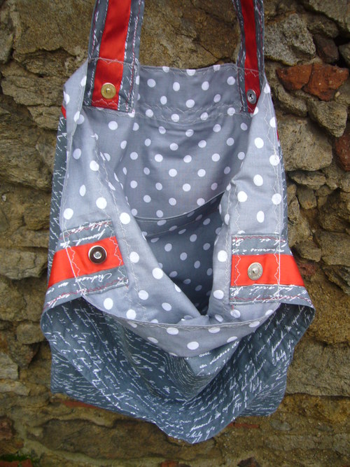 Taška nákupka - "Ittalic punta " grey — foto 3