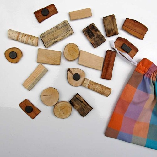 Dřevíčka - magnety + pytlíček — foto 2