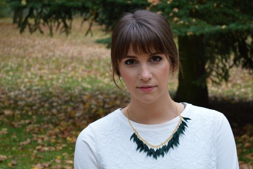 Stars - náhrdelník s peříčky — foto 3