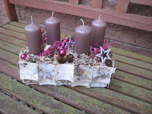 Adventní svícen v bříze... — foto 2