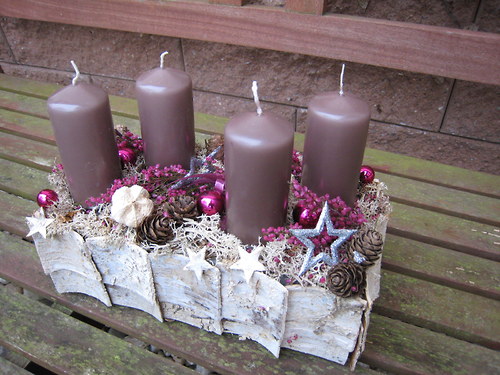 Adventní svícen v bříze... — foto 4