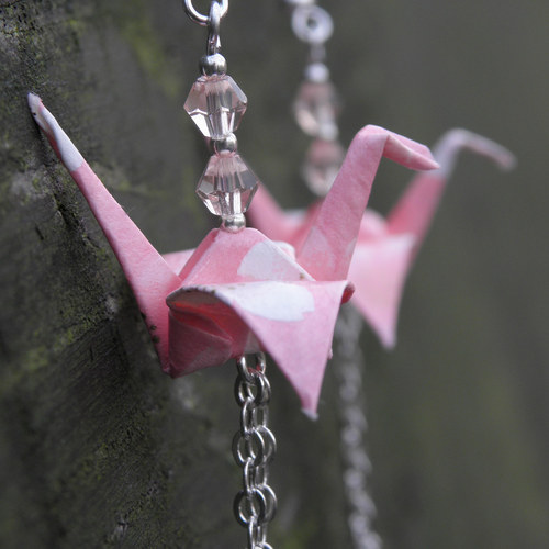 Nežný letec - origami náušnice — foto 2