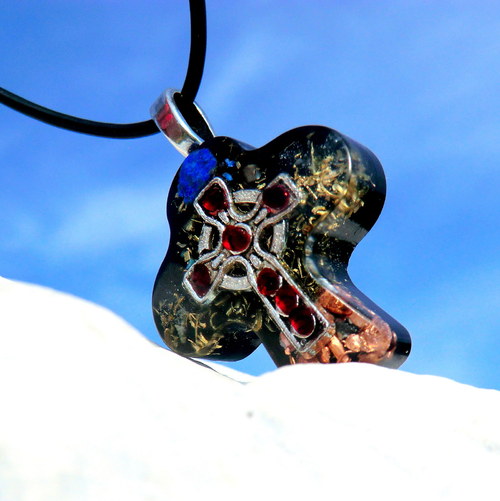 Keltský kříž se 7 granáty * Ochranný talisman — foto 3