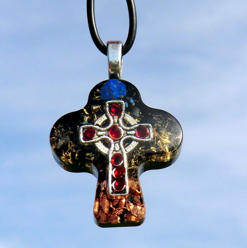 Keltský kříž se 7 granáty * Ochranný talisman — foto 5