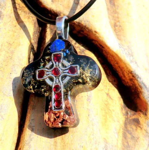 Keltský kříž se 7 granáty * Ochranný talisman — foto 6