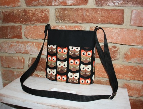 Kabelka "Owls - dark" - malá — foto 3