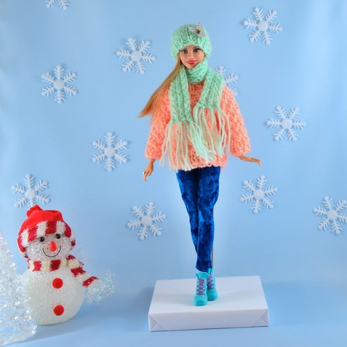 Pletená šála a čepice 14 - sleva — foto 2