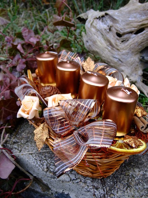 Adventní ošatečka - Kousky mědi — foto 3